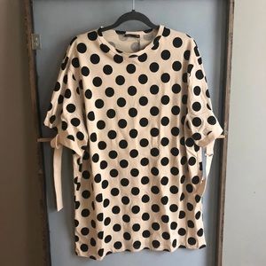Zara polka dot T-shirt dress